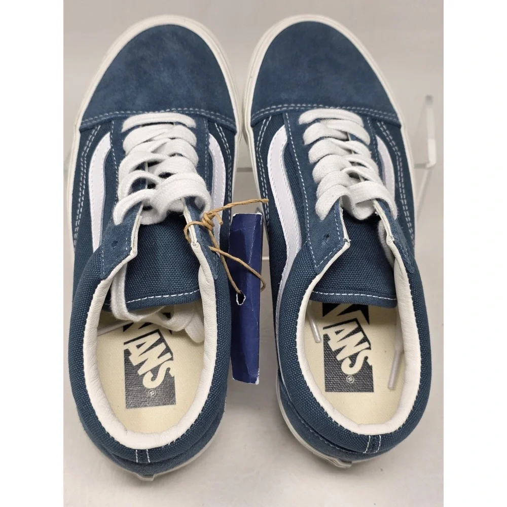 Vans Old Skool Deep Indigo Blue White VN000D7ZFOB Men's Size 5.5 Shoes New